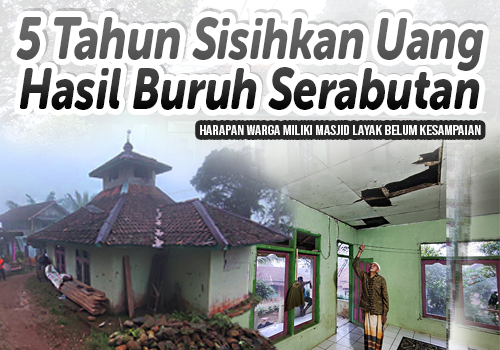 Genteng pada jatuh, warga takut tertimpa saat sholat