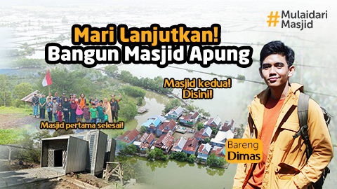 Bangun Masjid Apung di Sulawesi Bareng Dimas