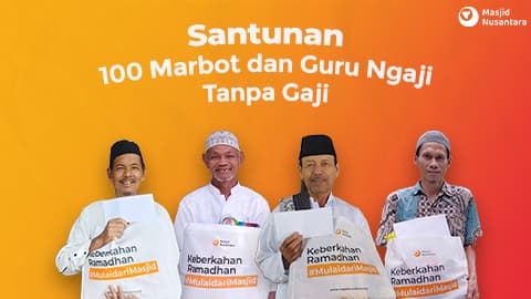 Ramadhan: Berbagi THR Marbot dan Guru Ngaji Tanpa Gaji