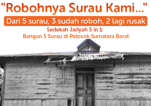 Bangun 5 Surau di Kampung Tengah Hutan Solok