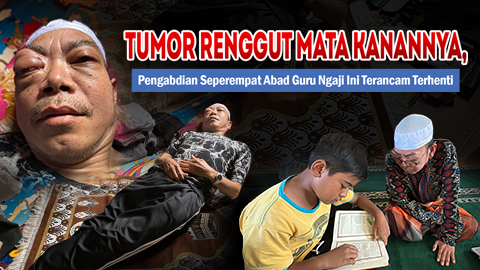 Ustadz Aceng Ana: Tabah dalam Kegelapan Tumor Mata